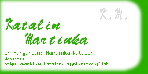 katalin martinka business card